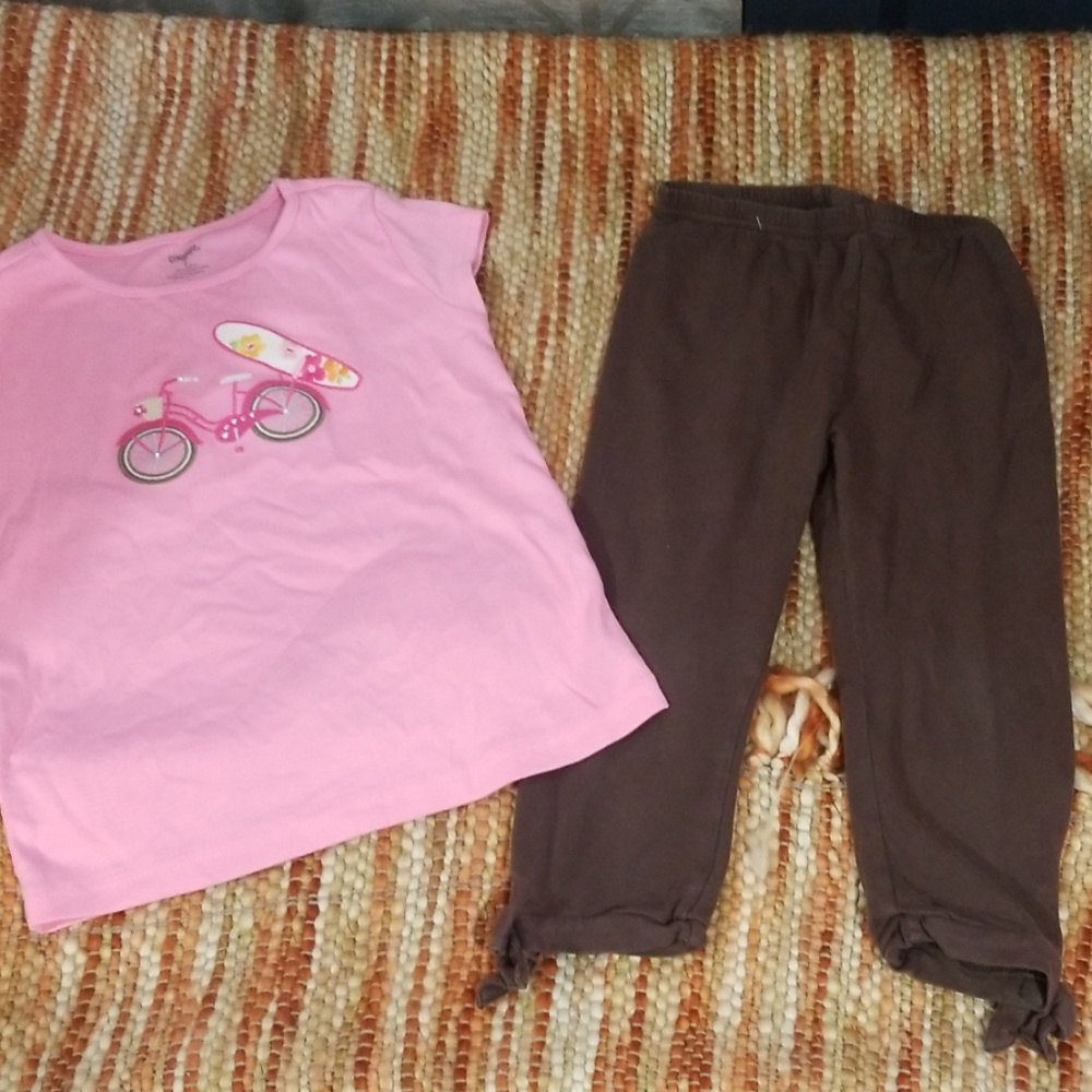 Gymboree 6 shirt bow leggings outfit bundle girls‎